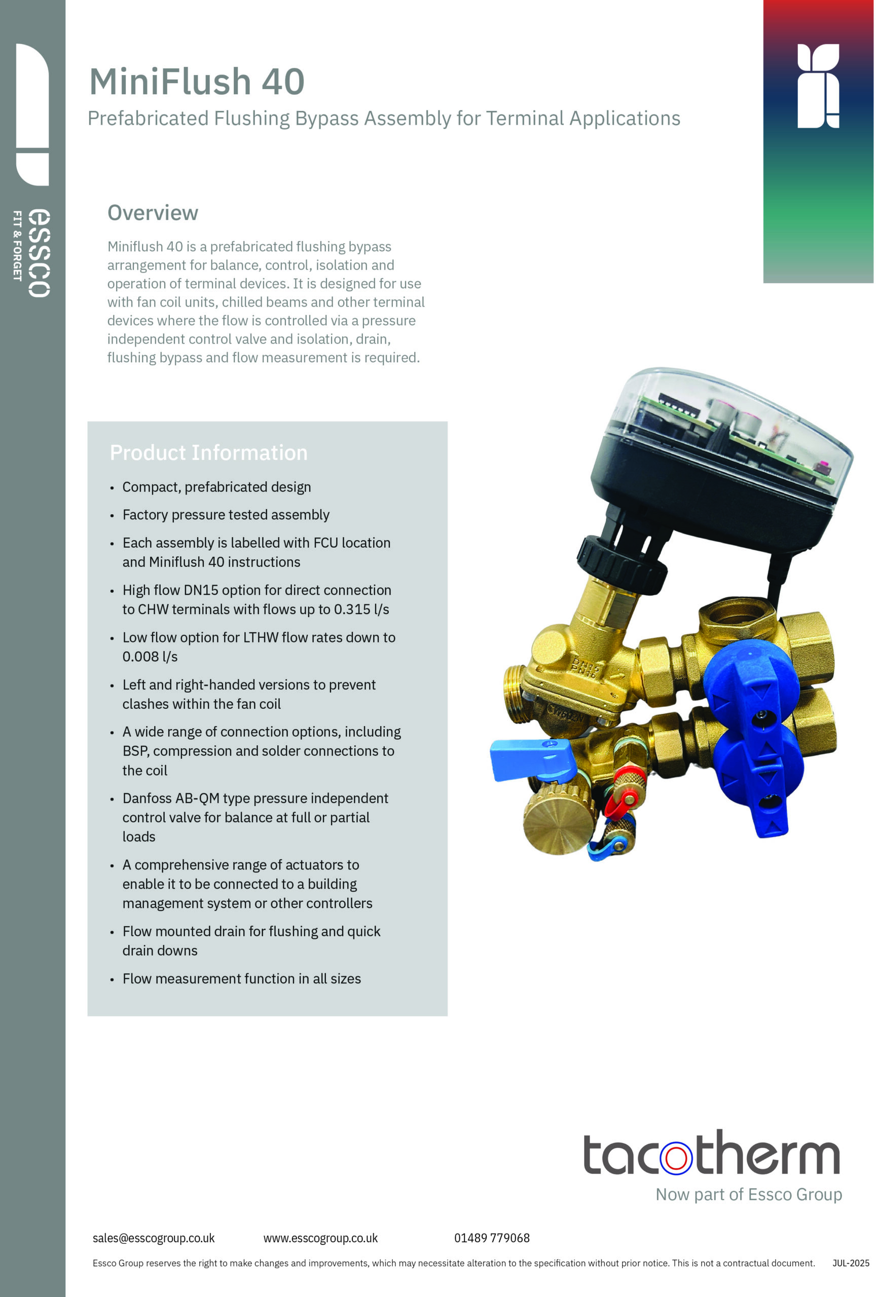 Miniflush 40 Data Sheet