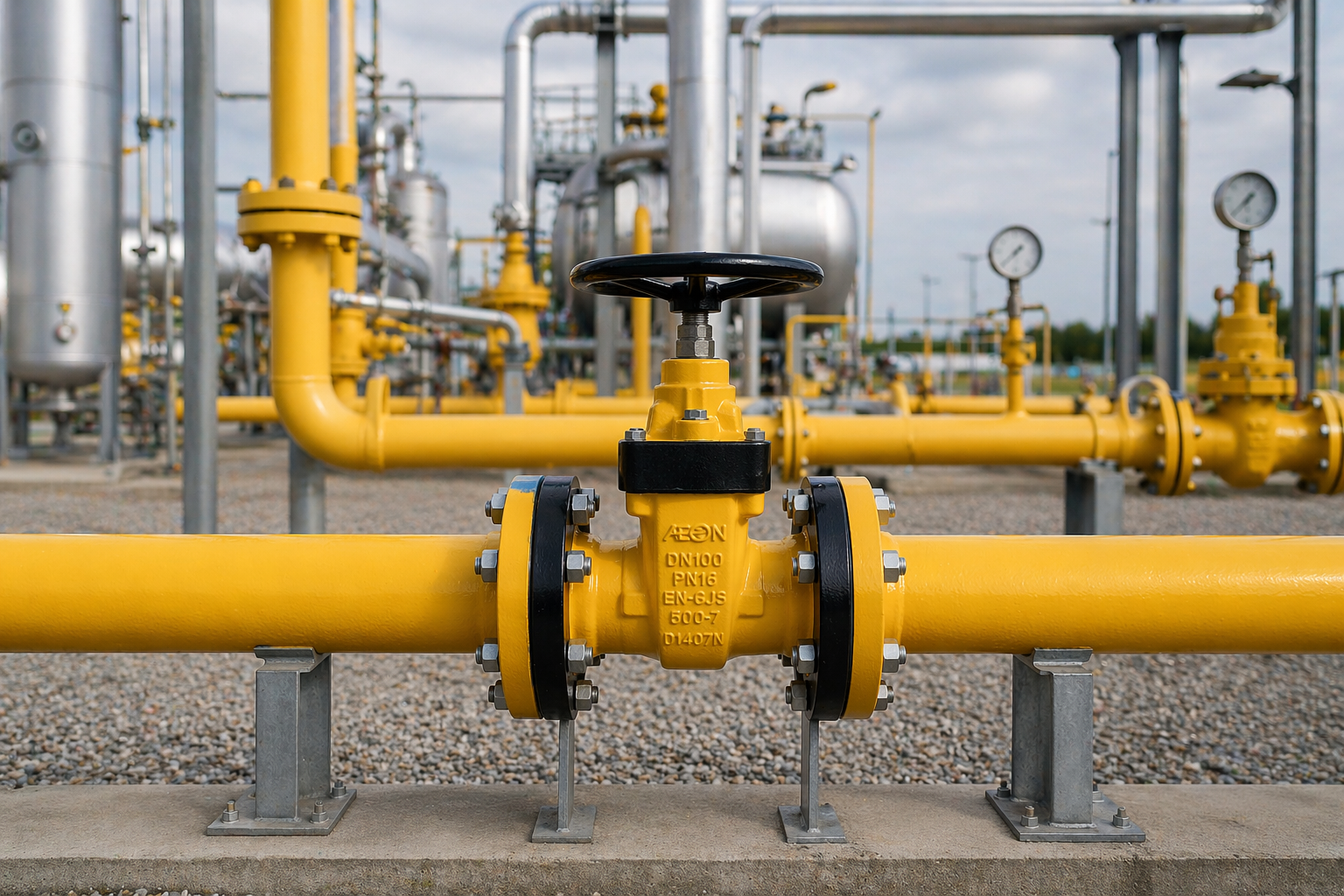 Gas Gate Valve Installed