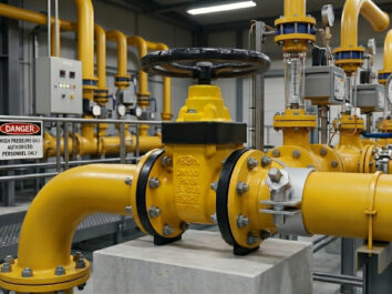 Gas Gate Valve Installed