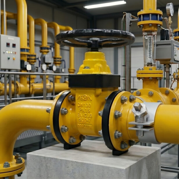 Gas Gate Valve Installed